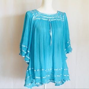 Mexican Angelita Embroidered Blouse-Boho style